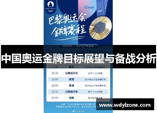 中国奥运金牌目标展望与备战分析
